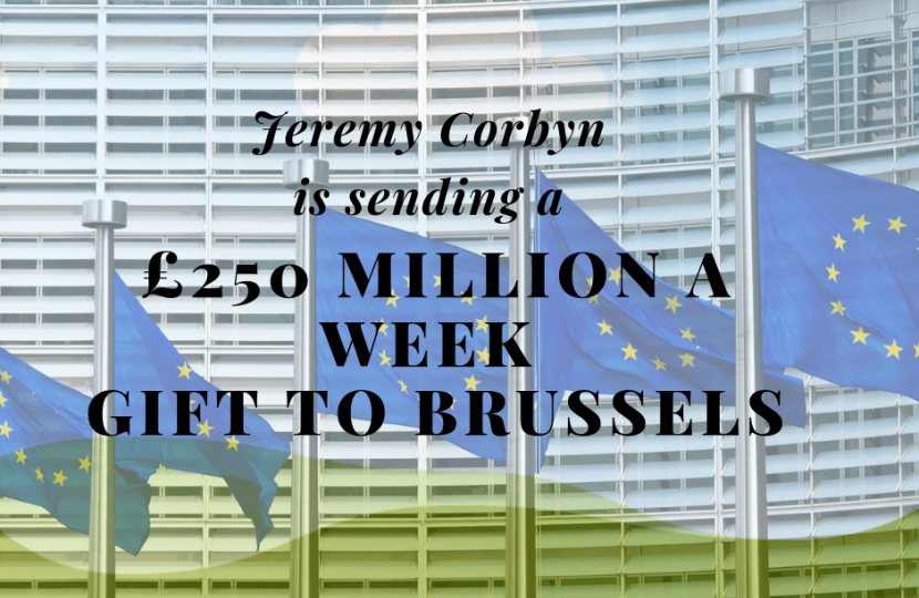 Labour's £250 million gift to Brussels