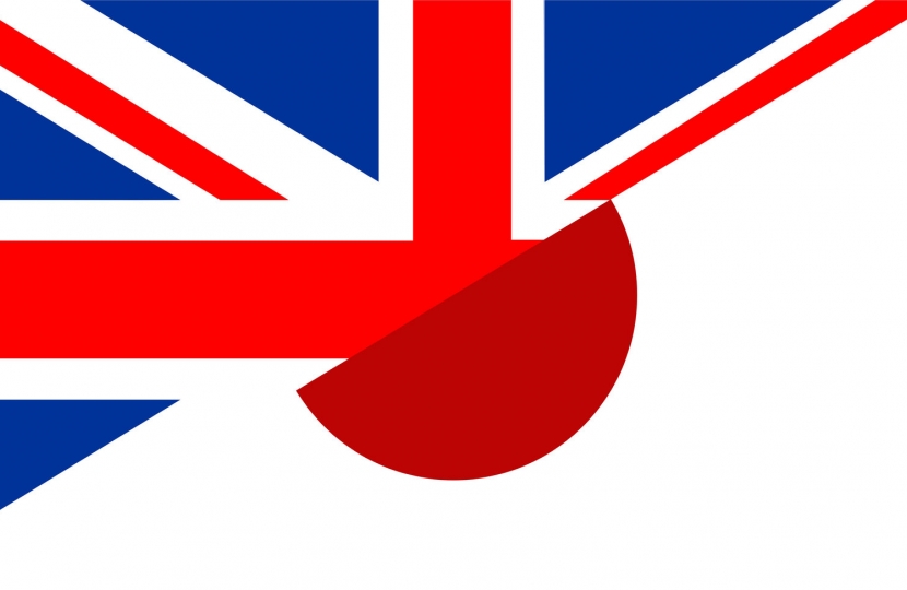 British and Japanese Flags