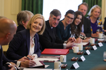 Prime Minister Liz Truss chairing her first Cabinet meeting